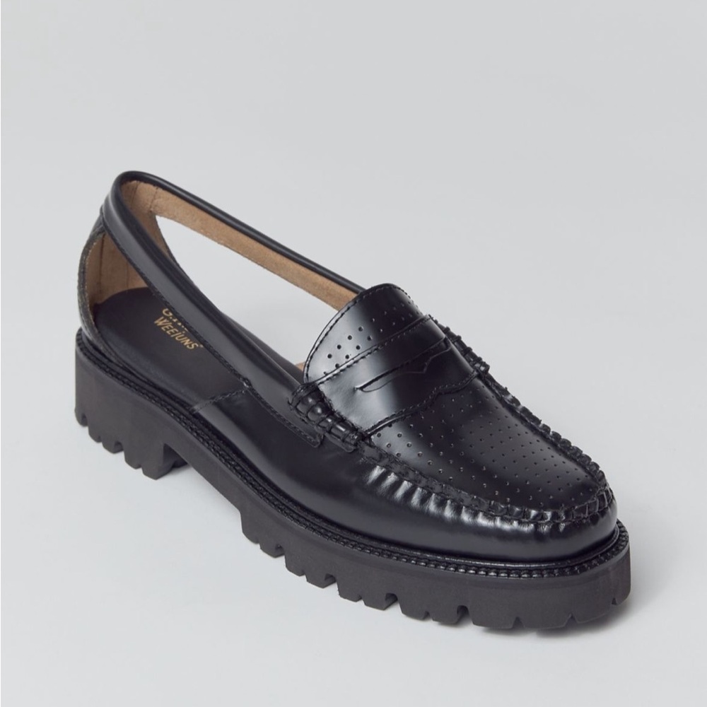 G.H. Bass Whitney Weenjuns Super Lug Loafer Cut Out size 8 NIB - Picture 3 of 7